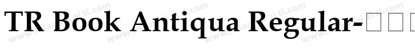 TR Book Antiqua Regular字体转换
